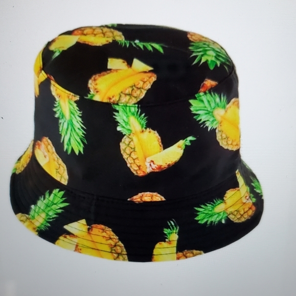 Reverseable Pineapple Bucket Hat 🍃 - Picture 6 of 7